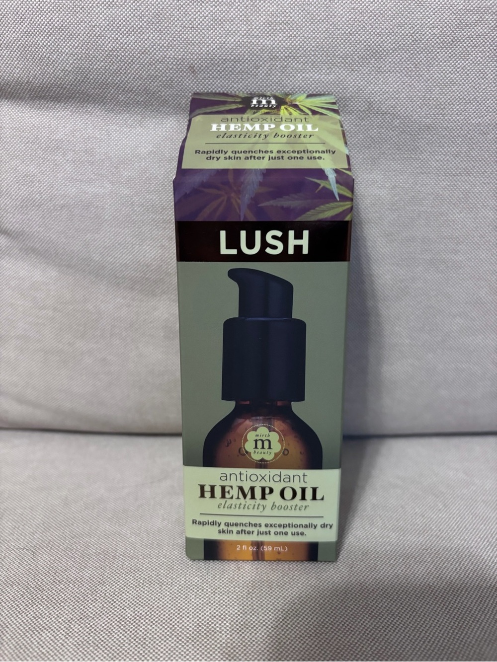 Mirth Beauty Lush Antioxidant Hemp Oil Elasticity Boost Hydrates Firms Face